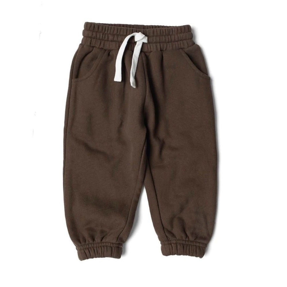 Little Bipsy Elevated Sweatpants. 3-4T Color Cocoa (Brown)